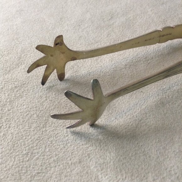 VTG 3 pc Crystal Ice Bucket/Shaker/Tongs, Barware, Tongs Made in Occupied China - Picture 6 of 7